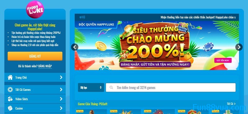 Happyluke - sân chơi cá cược trực tuyến hàng đầu châu Á tặng code 200K
